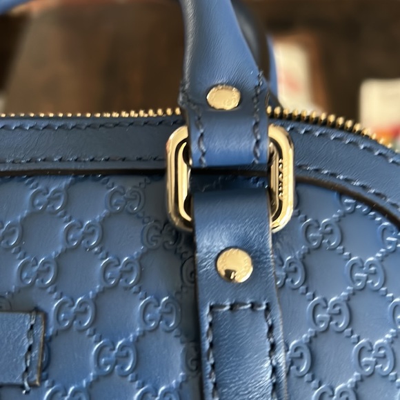 NEW Gucci Satchel Shoulder Strap Leather Purse Authentic - Picture 6 of 11